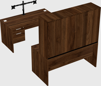 U-shaped desk