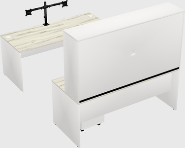 U-shaped desk