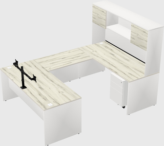 U-shaped desk