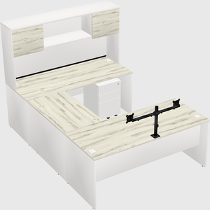 U-shaped desk
