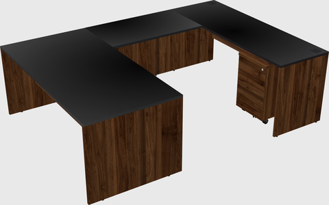 U-shaped desk