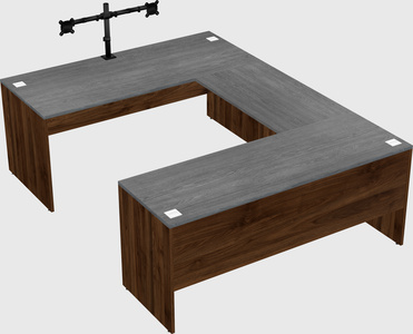 U-shaped desk
