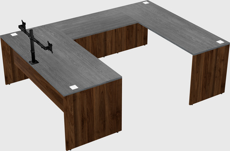 U-shaped desk
