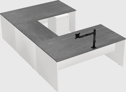 U-shaped desk