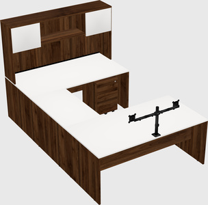 U-shaped desk