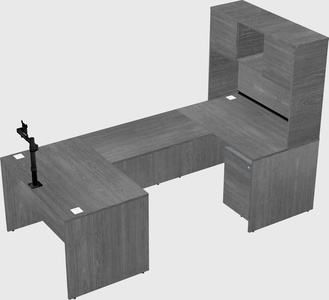 U-shaped desk