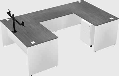 U-shaped desk