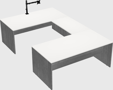 U-shaped desk