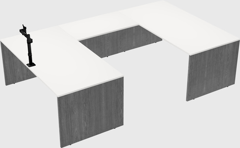 U-shaped desk