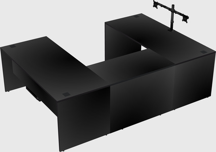 U-shaped desk
