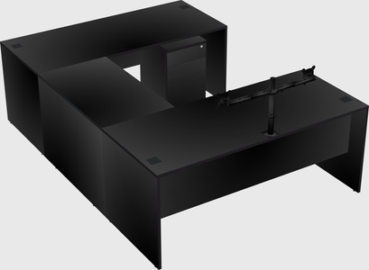 U-shaped desk