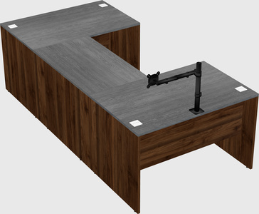 U-shaped desk