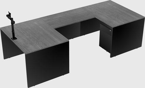 U-shaped desk