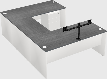 U-shaped desk