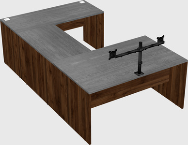 U-shaped desk