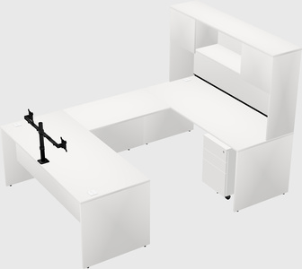 U-shaped desk