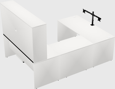 U-shaped desk