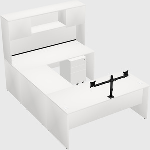 U-shaped desk