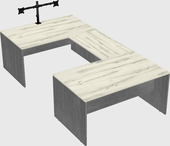 U-shaped desk