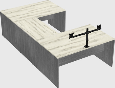 U-shaped desk