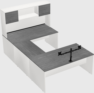 U-shaped desk