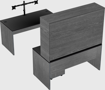 U-shaped desk
