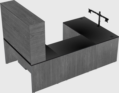 U-shaped desk