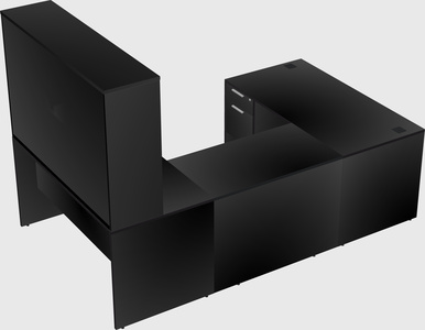 U-shaped desk
