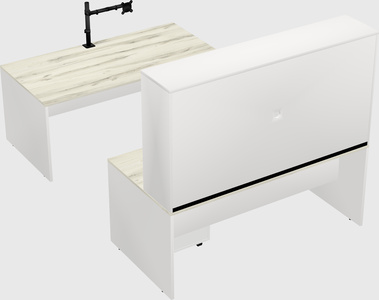 U-shaped desk