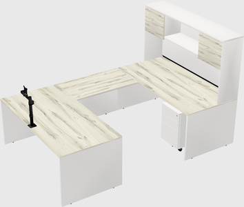 U-shaped desk