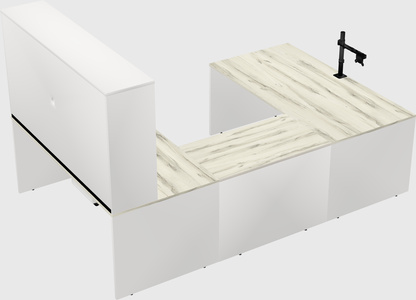 U-shaped desk