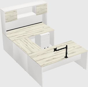 U-shaped desk