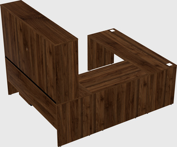 U-shaped desk