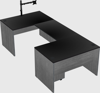 U-shaped desk