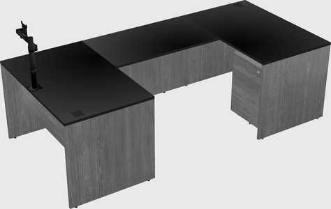 U-shaped desk