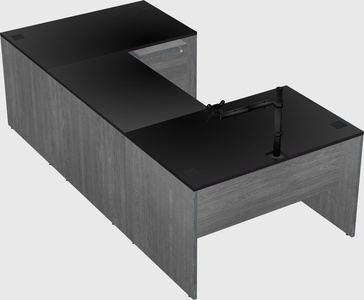 U-shaped desk