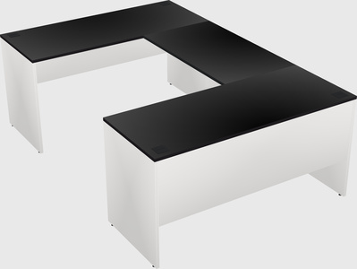 U-shaped desk