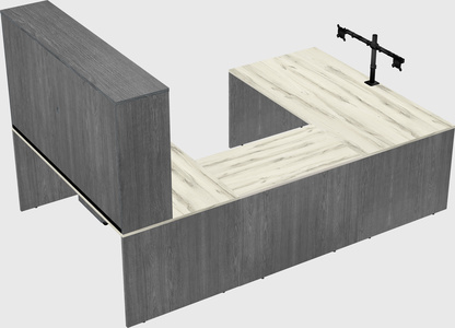 U-shaped desk