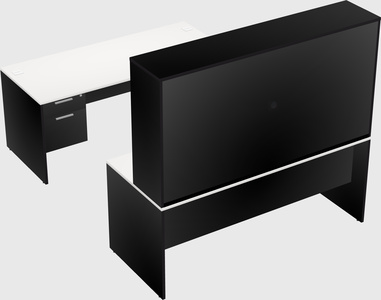 U-shaped desk