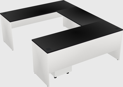 U-shaped desk