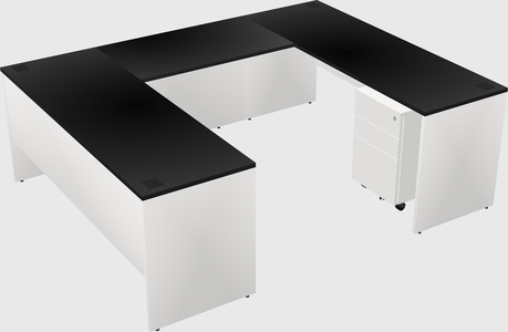 U-shaped desk