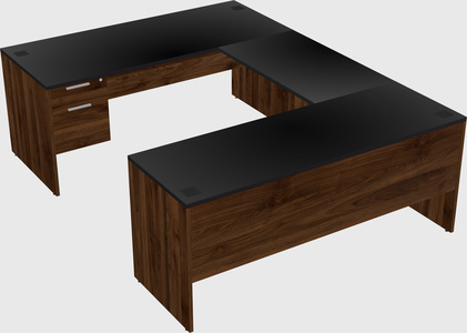 U-shaped desk