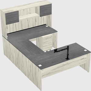 U-shaped desk