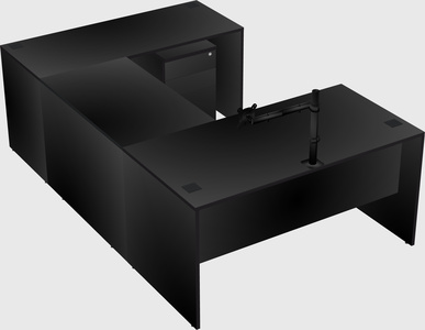U-shaped desk