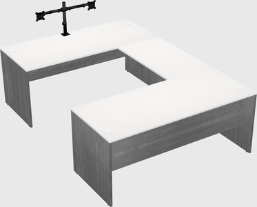 U-shaped desk