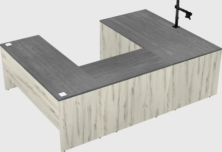 U-shaped desk