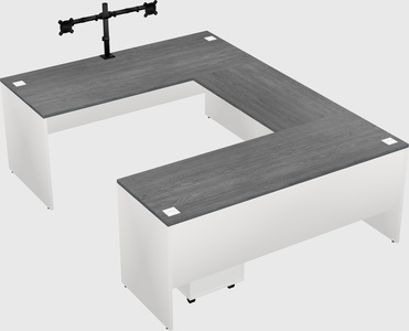 U-shaped desk