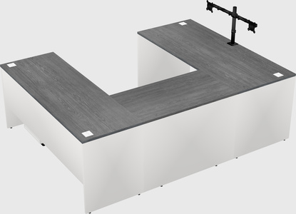 U-shaped desk