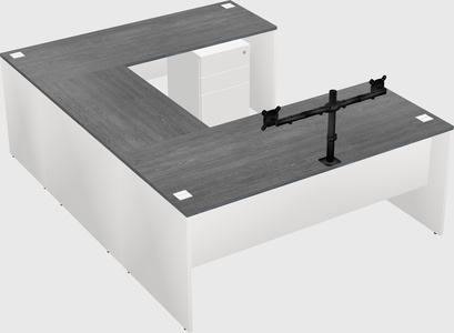 U-shaped desk