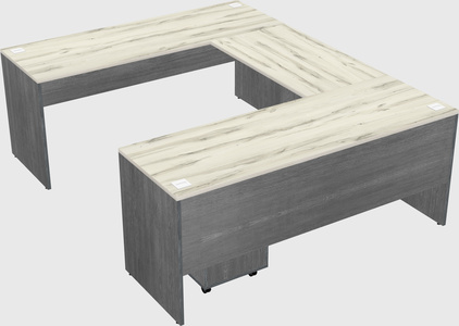 U-shaped desk